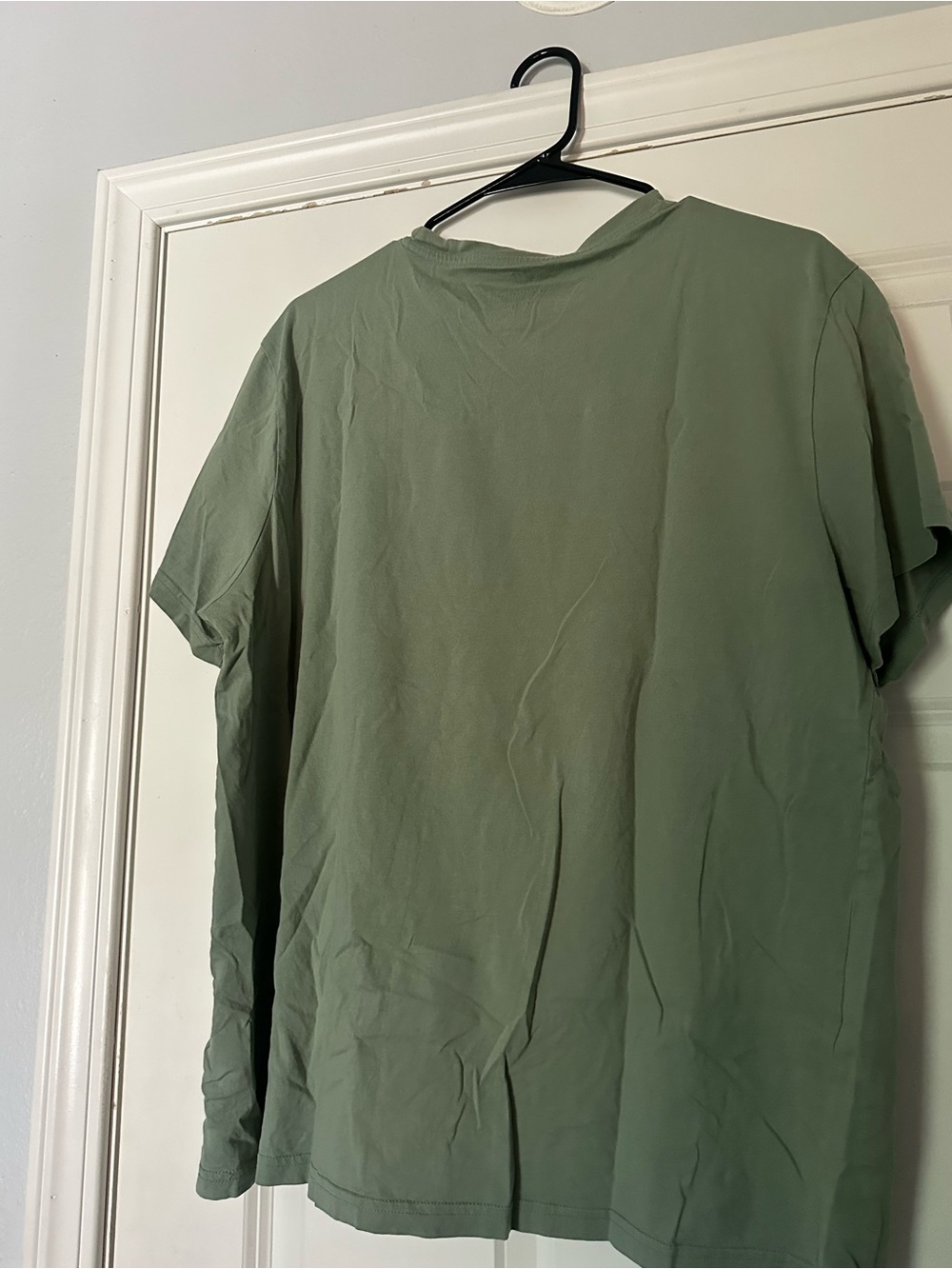 H&M Women's Olive Green Crew Neck T-Shirt - Picture 2 of 2